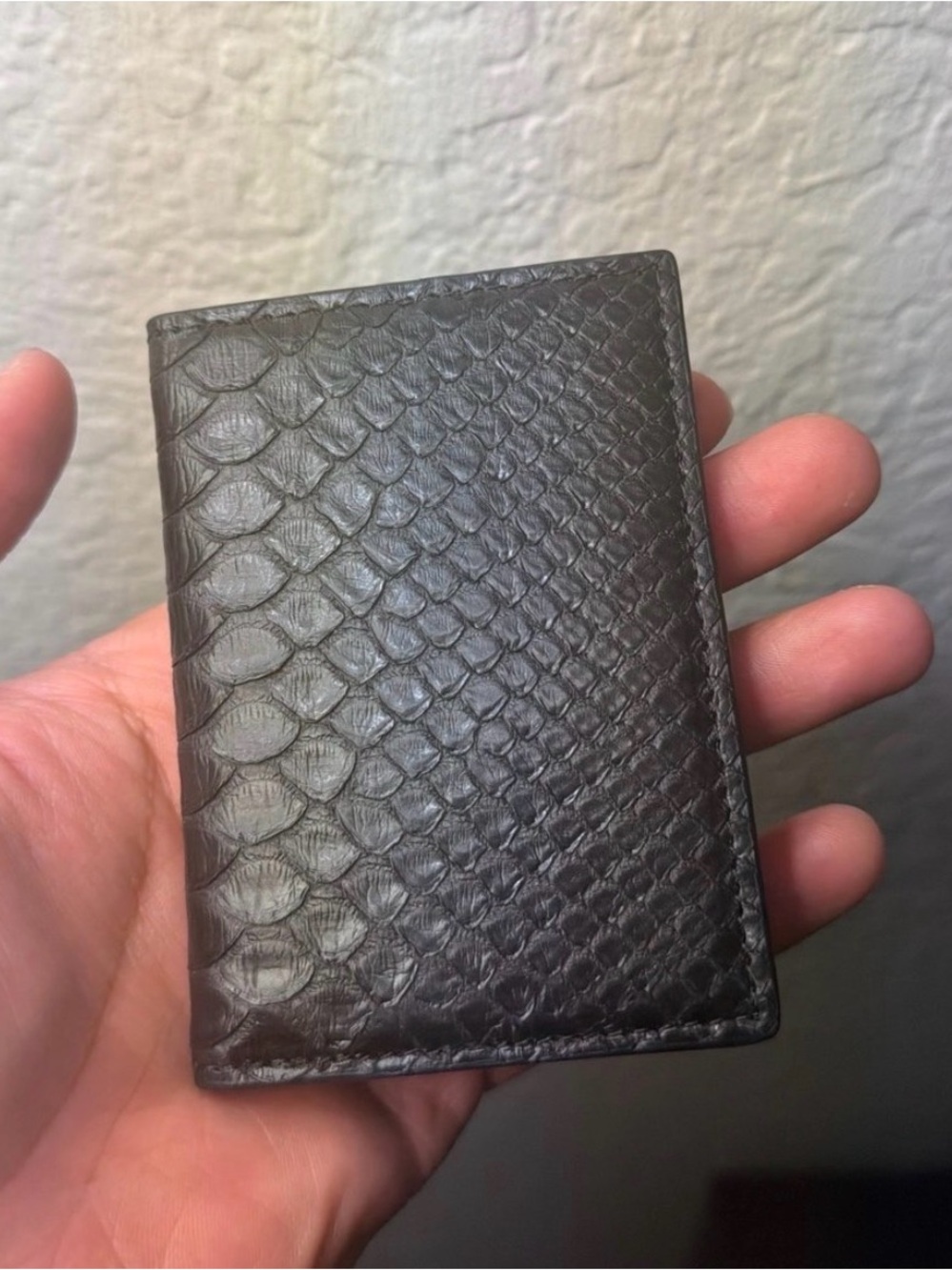 Maison James Genuine Exotic Snakeskin Pocket Organizer